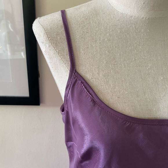 Gorgeous! Italian Designer Production Sample; Purple Slip&Cowl-Neck Dress! EUC! - Picture 12 of 16